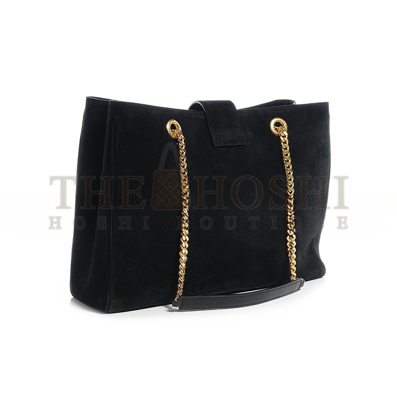 Y51 CASSANDRE SHOPPER BLACK IN SUEDE 668900191372 (33*22*15cm) Master Quality